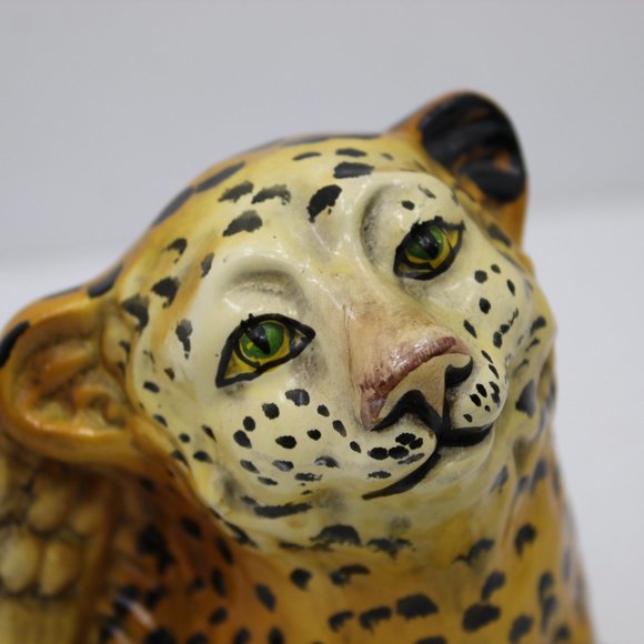 Vintage MCM Leopard Cub Figurine Sculpture Portugal - Picture 2 of 10
